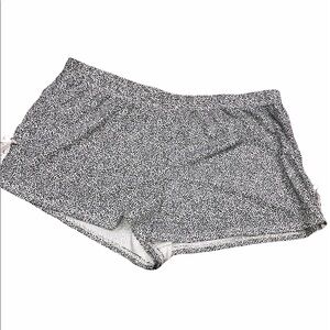 Small cozy leopard print silky night lounge shorts